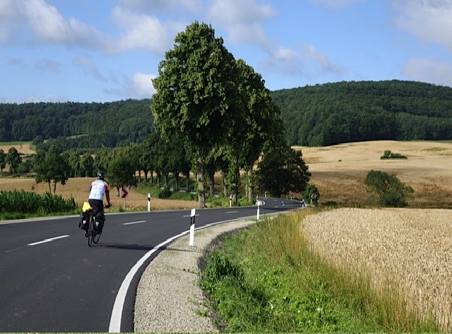 A beautiful country road in Germany 