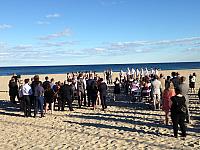 The beach wedding