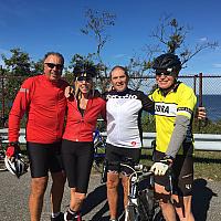 Great day for a hill ride ... jack, christine, mike & richie