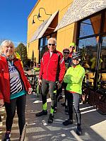 Some of Susan's and Ronnie's Riders at Panera ..